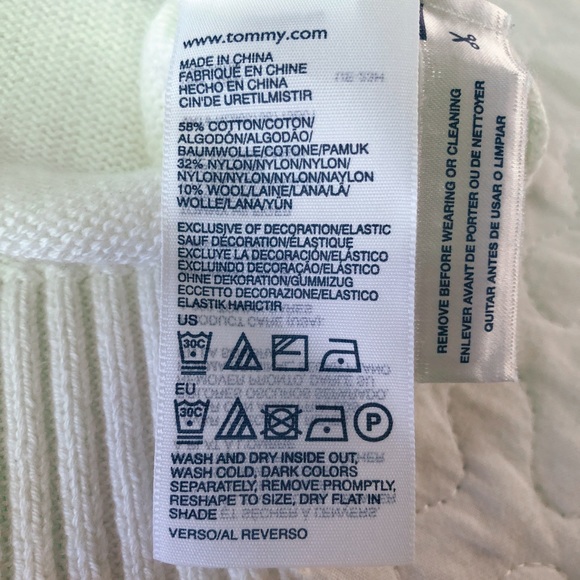 Tommy Hilfiger Off White Knit Sweater Sz S/P - Picture 6 of 7